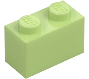 LEGO Verde amarillento Ladrillo 1 x 2 con tubo inferior (3004 / 93792)