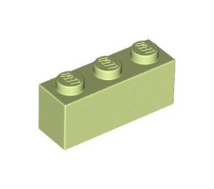 LEGO Gelblich-grün Backstein 1 x 3 (3622 / 45505)