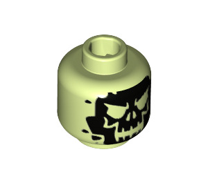 LEGO Yellowish Green Doctor Phosphorus Minifigure Head (Recessed Solid Stud) (3626 / 36130)