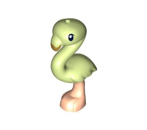 LEGO Yellowish Green Flamingo with Flesh Legs and Gold Beak (67918 / 67919)