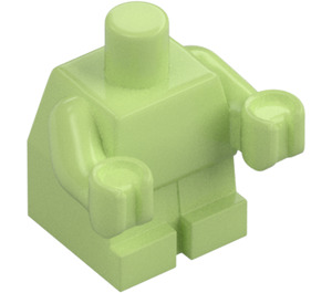 LEGO Geelachtig groen Minifiguur Baby Body met Geel Handen (25128)