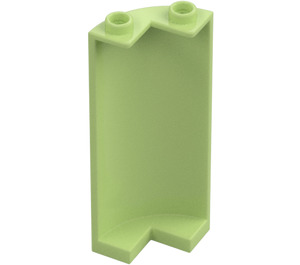 LEGO Verde amarillento Panel 2 x 2 x 5 pared Curvo (30987)