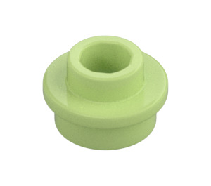 LEGO Vert Jaunâtre assiette 1 x 1 Rond avec Tenon ouvert (28626 / 85861)