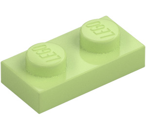 LEGO Verde amarillento Placa 1 x 2 (3023 / 28653)