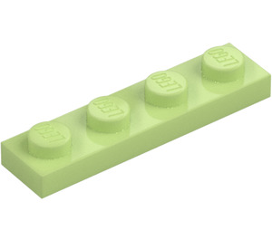 LEGO Keltavihreä Levy 1 x 4 (3710)