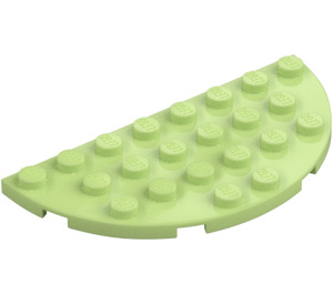 LEGO Yellowish Green Plate 4 x 8 Round Half Circle (22888)