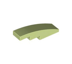 LEGO Yellowish Green Slope 1 x 4 Curved (11153 / 61678)