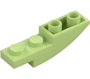 LEGO Verde giallastro Pendenza 1 x 4 Curvo Invertito (13547)