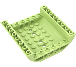 LEGO Gelblich-grün Schrägstein 8 x 8 x 2 Gebogen Invers Doppelt (54091)