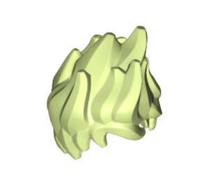 LEGO Geelachtig groen Spiky Shaped Haar (25411 / 86290)