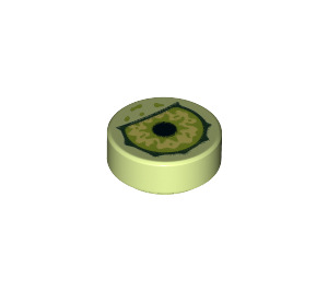 LEGO Yellowish Green Tile 1 x 1 Round with Eye (35380 / 63784)