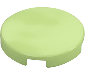 LEGO Yellowish Green Tile 2 x 2 Round with Bottom Stud Holder (14769)