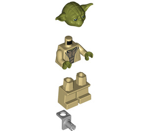 LEGO Yoda mit Neck Halterung Minifigur