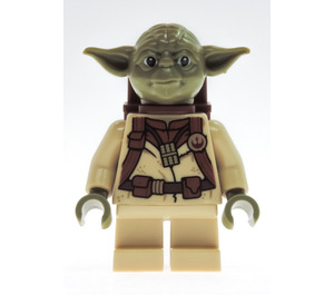 LEGO Yoda with Olive Green Skin and Belt with Backpack Minifigure