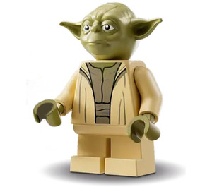 LEGO Yoda with Olive Green Skin and Small Robe Creases Minifigure