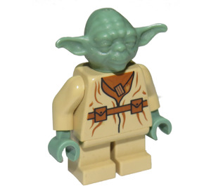 LEGO Yoda with Sand Green Skin and Plain Head Minifigure