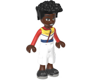 LEGO Zac with Red, Yellow and White Top Minifigure