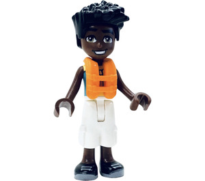 LEGO Zac with Yellow Top and Life Jacket Minifigure