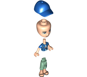 LEGO Zack con Azul Gorra Minifigura