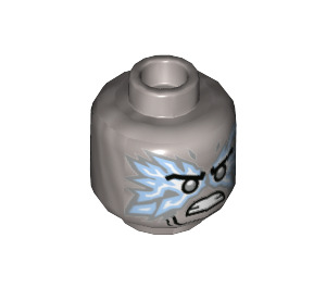 LEGO Zane - Forbidden Spinjitzu with Wrap Flames (Spinjitzu Slam) Minifigure Head (Recessed Solid Stud) (3626 / 52942)