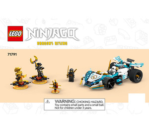 LEGO Zane's Dragon Power Spinjitzu Race Car 71791 Instrucciones