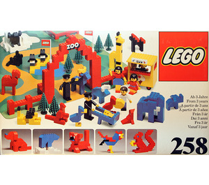 LEGO Zoo (with Baseboard) Set 258-1