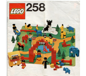 LEGO Zoo (with Baseboard) Set 258-1 Instructions