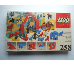 LEGO Zoo (with Baseboard) Set 258-1 Packaging