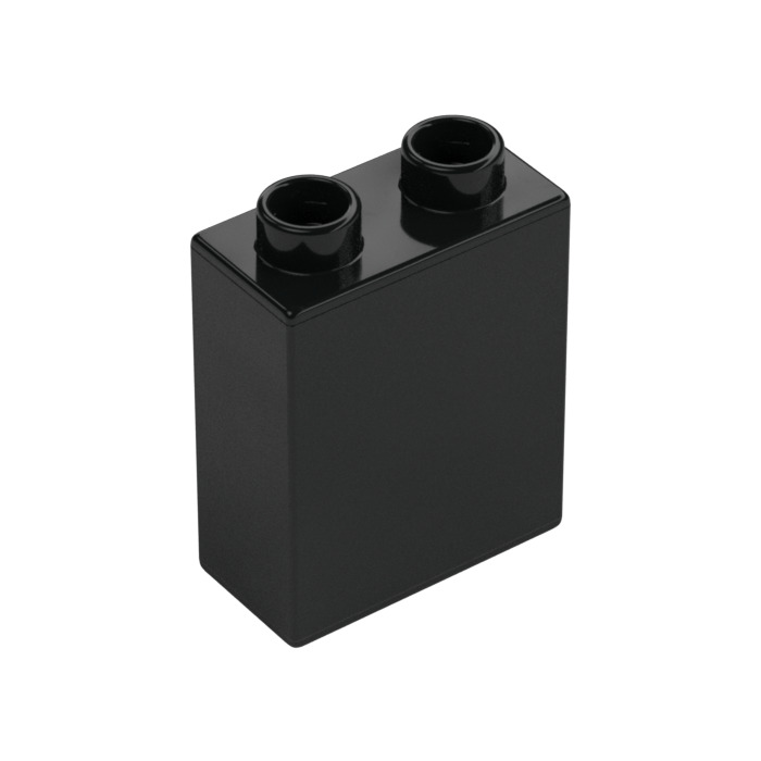 Duplo Black Brick 1 x 2 x 2 (4066 / 76371) | Brick Owl
