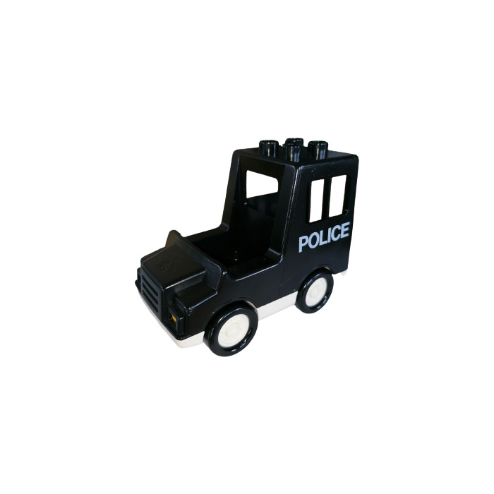 Duplo Black Police Van with Windows | Brick Owl - LEGO Marketplace