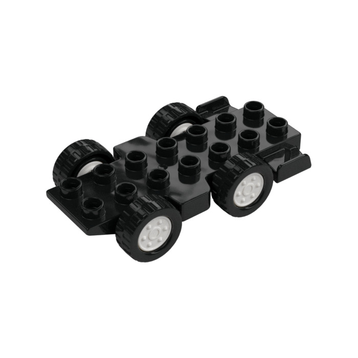 DUPLO 514 ブラック Duplo Cat (Sitting) with Whiskers and White Chest (29122