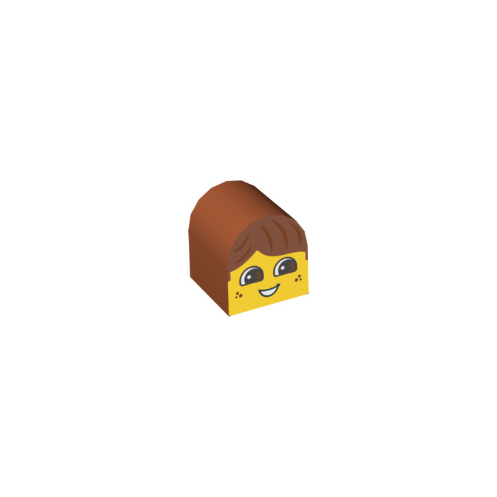 Duplo Brick 2 x 2 x 2 with Curved Top with Boy Face (3664 / 99879 ...