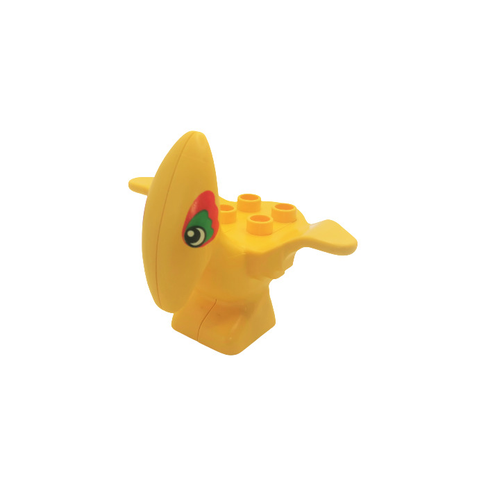 Duplo Yellow Pteranodon with Large Green and Orange Eyes | Brick Owl ...