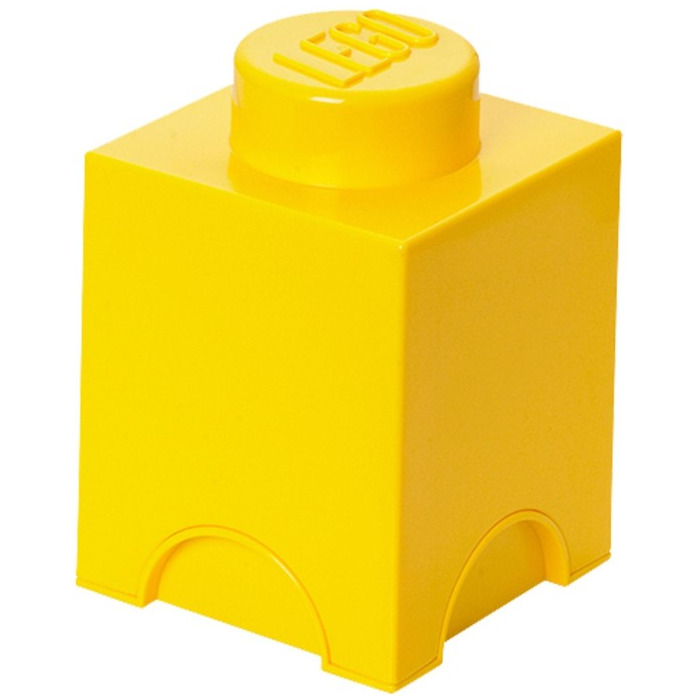 lego storage brick 8 yellow