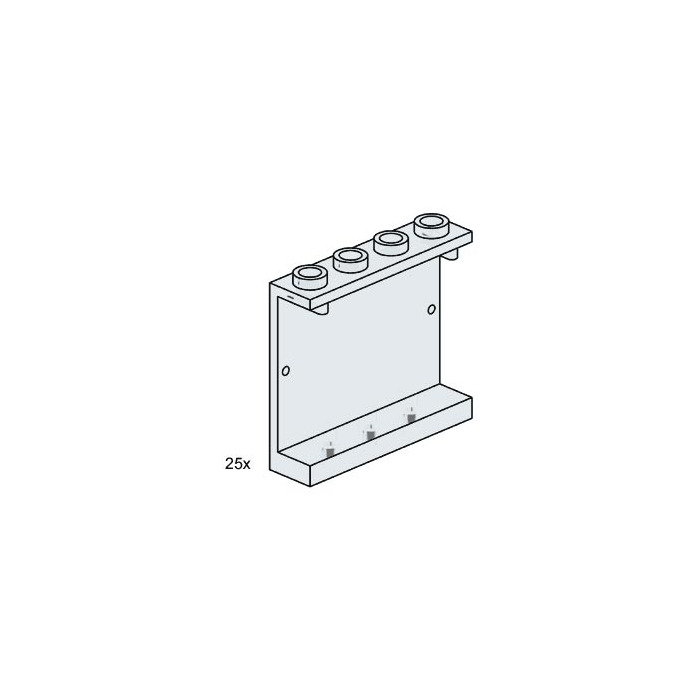 LEGO 1x4x3 Wall Element Clear Set 3507 Inventory | Brick Owl