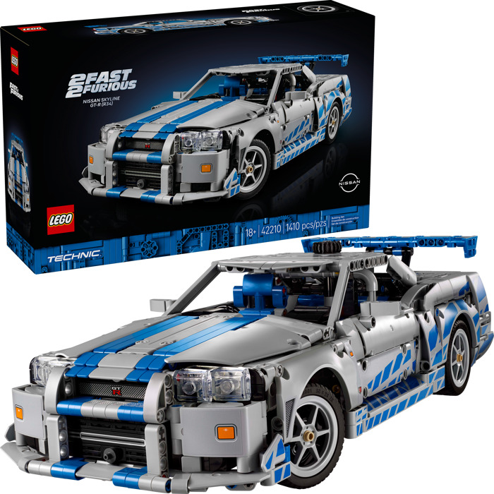 レゴ 2 Fast 2 Furious Nissan Skyline GT-R (R34) Car 42210 | Brick