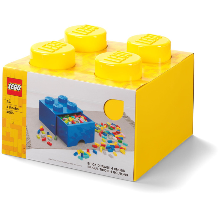 LEGO 4 Stud Yellow Storage Brick Drawer (5006170) | Brick Owl - LEGO ...