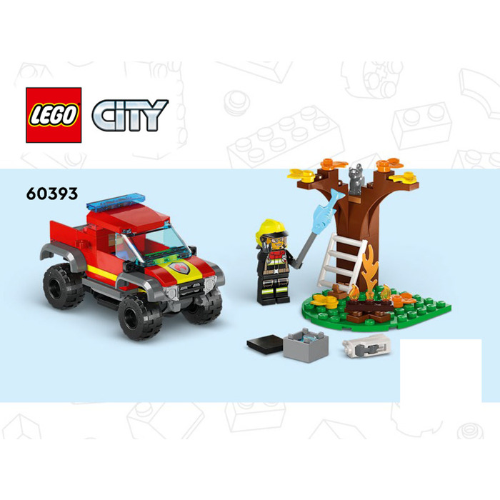 LEGO 4x4 Fire Truck Rescue Set 60393 Instructions | Brick Owl - LEGO ...