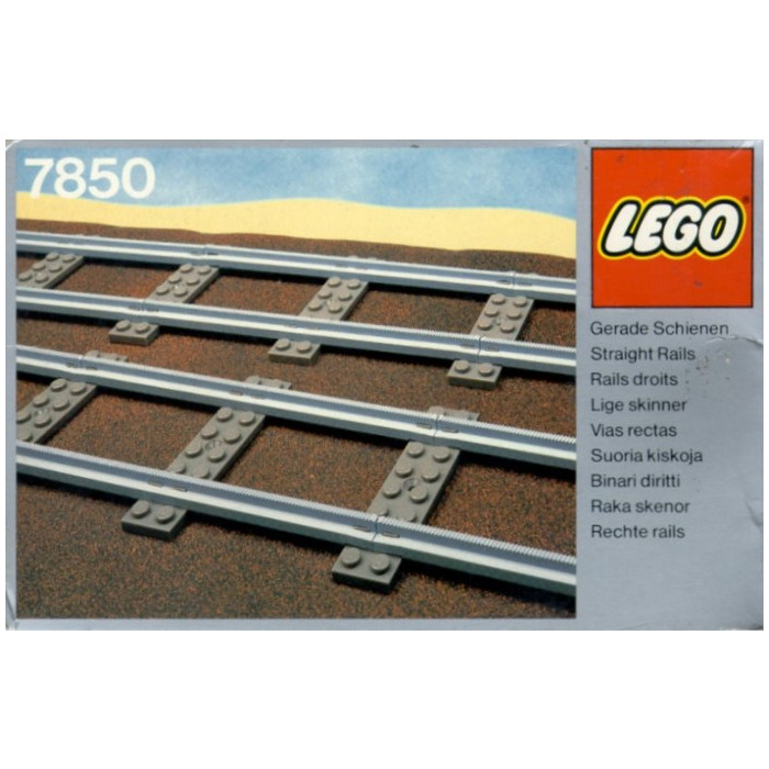 #30 LEGO 4 Rails droits ref 3228a Vintage 