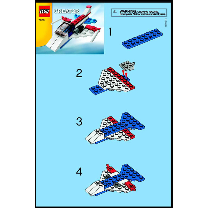 svag Efterligning Metropolitan LEGO Aeroplane Set 7873 Instructions | Brick Owl - LEGO Marketplace
