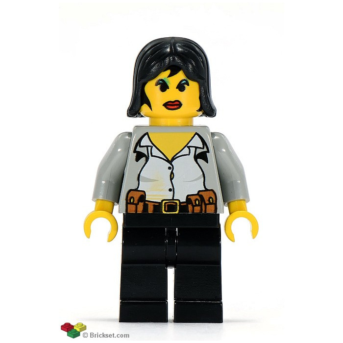 LEGO Town City Contempory Girl Female Woman Mom Mother Teacher Sister Black  Hair
