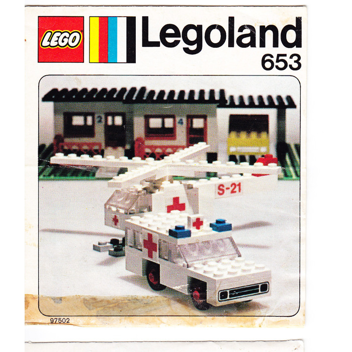 LEGO Ambulance and Helicopter 653-1 Instructions | Brick LEGO Marketplace