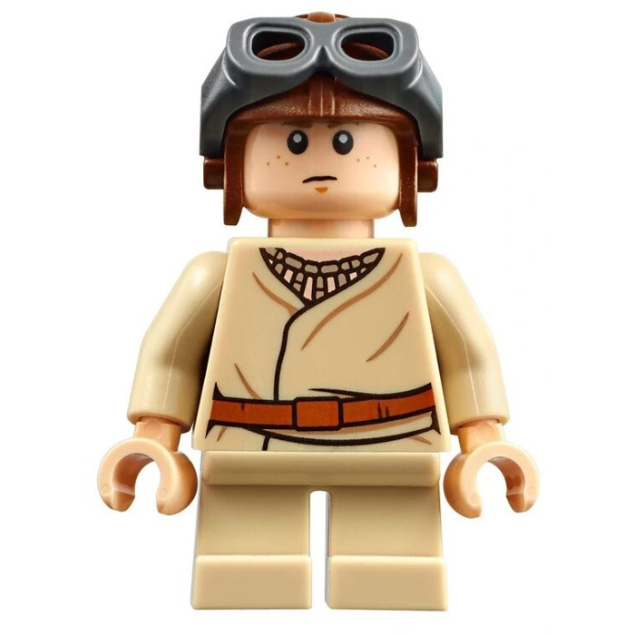 Brown LEGO Aviator Cap w/ Goggles Minifig Headgear 
