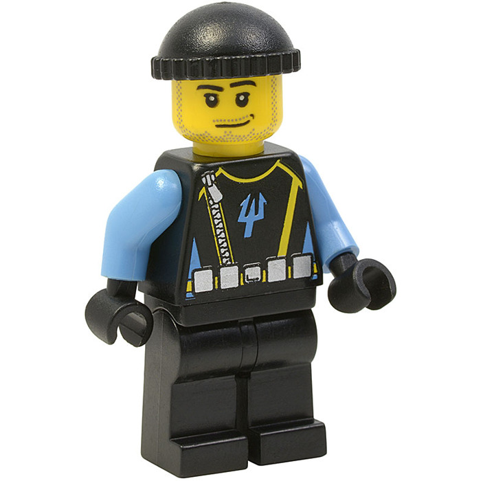 LEGO 10 x BLACK ROBBER,PRISONER CAP 41334 ACCESSORIES FOR MINIPEOPLE/MINIFIGURES 