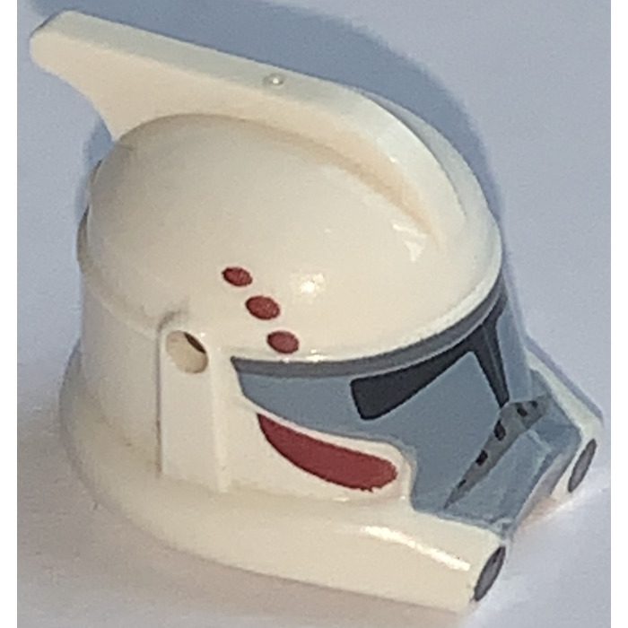 LEGO ARC Clone Trooper Helmet with Dark Red and Dark Bluish Gray