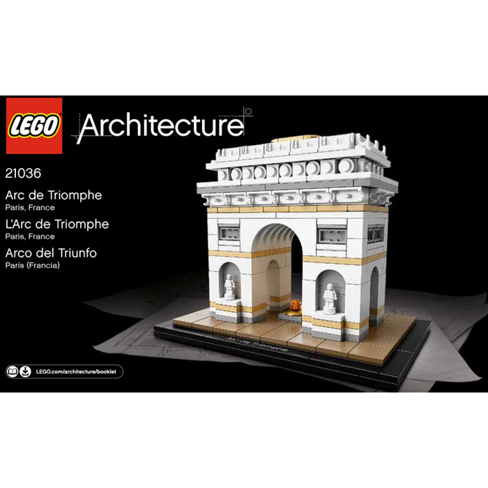 Udgående uddøde landmænd LEGO Arc de Triomphe Set 21036 Instructions | Brick Owl - LEGO Marketplace