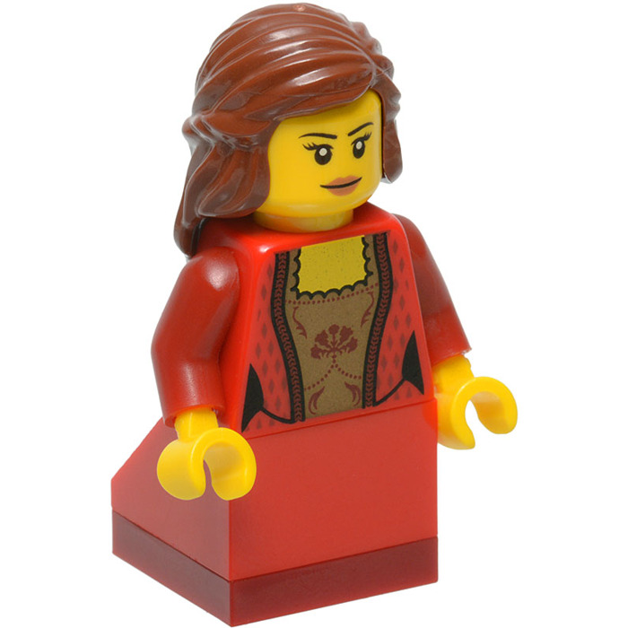 Marron Red Brown Lego 59363-1x Perruque Cheveux Minifig Hair female Neuf 