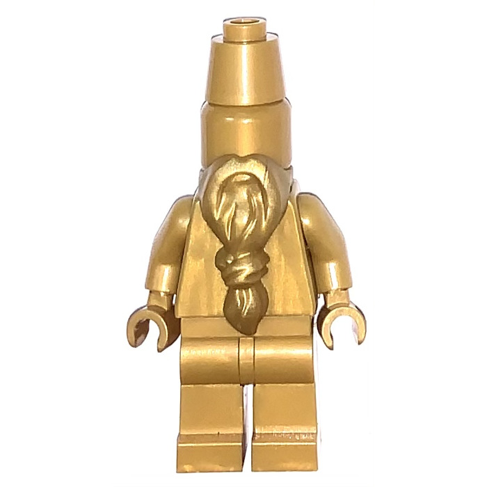 Lego Minifig Pearl gold Legs x 1 with Silver Pattern for Minifigure 