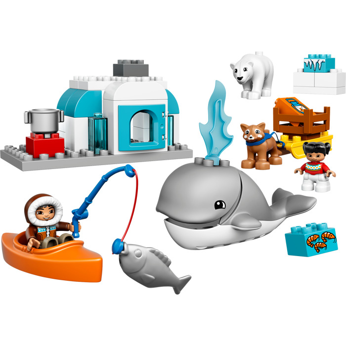 LEGO Flat Silver Duplo Fish (19084 / 31445) Comes In
