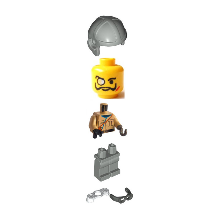 Lego 2 x Schulterklappe Epaulette 2526 weiß Baron von barron Blue Coat Soldier 